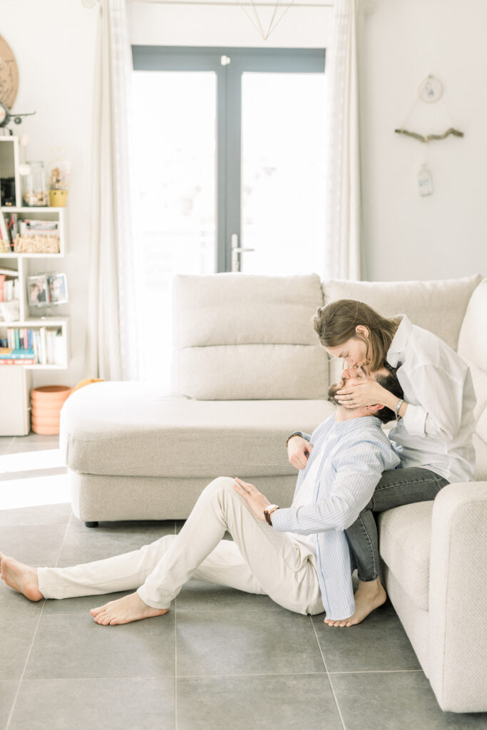 Séance photo couple à domicile